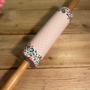 Ceramic Rolling Pin Hearts And Flowers Anthropologie Camp Home Filomena Baking